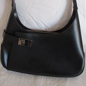 Salvatore Ferragamo Gancini Leather Hobo Bag